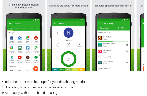 Flash transfer download for android mobile app